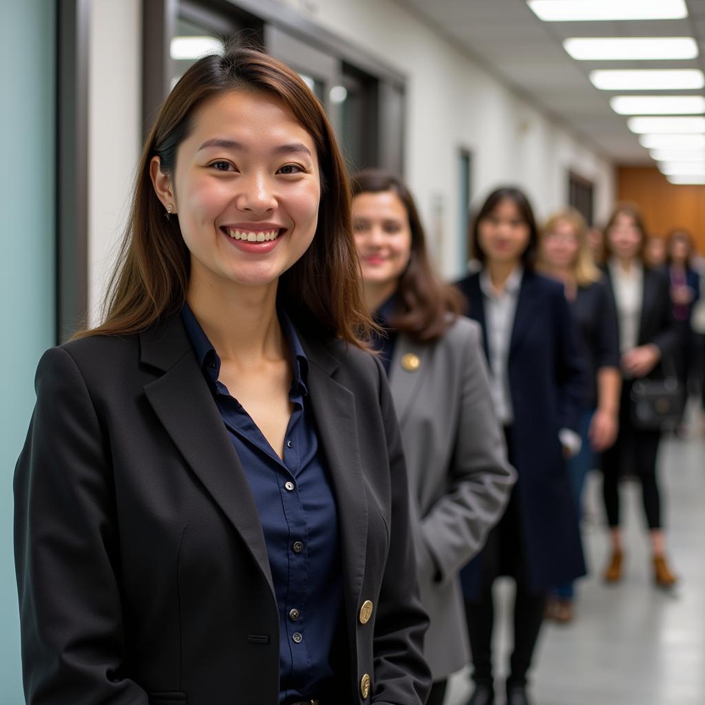 In de rij staan, respecteer regels, toon beschaving