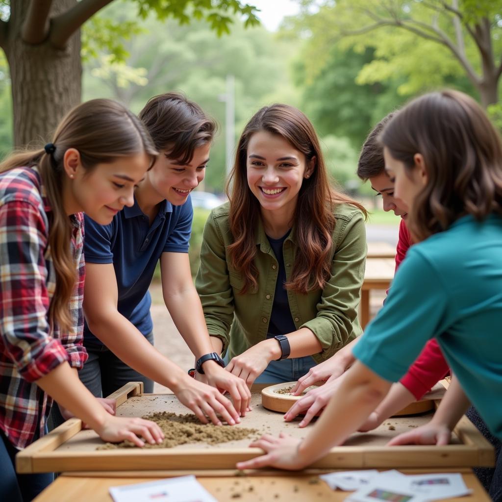 Youth gathering skills in volunteering