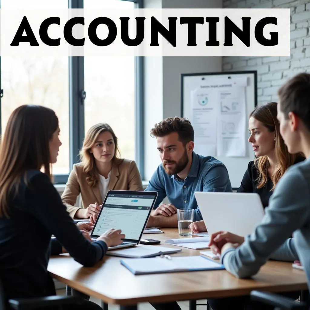 Group attending an accounting workshop