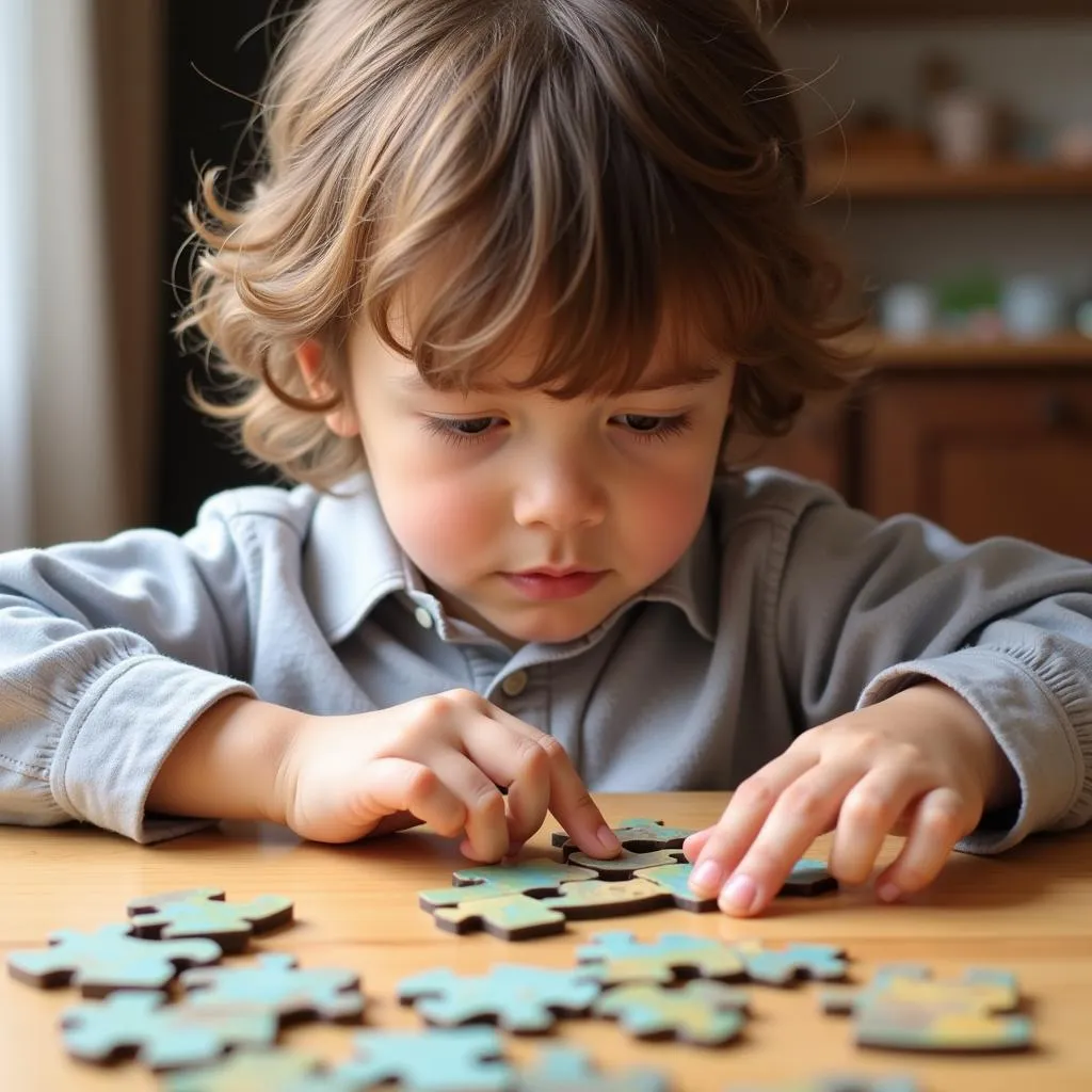 Bài tập rèn luyện sự tập trung trong giáo dục Montessori