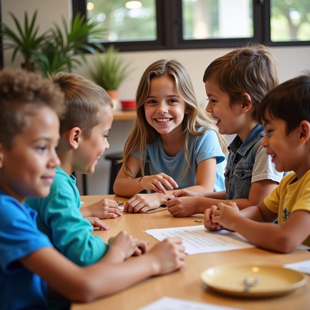 Children Participating In A Life Skills Class