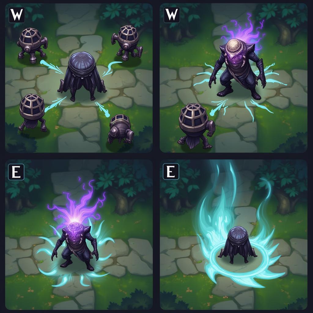 Yorick sử dụng combo kỹ năng