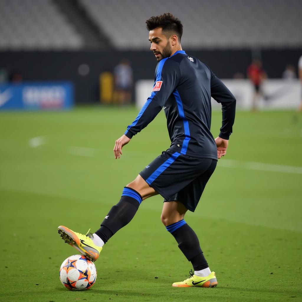 Bruno Fernandes luyện tập chăm chỉ