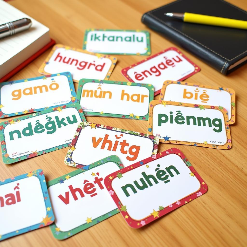 Học từ vựng tiếng Anh qua flashcard