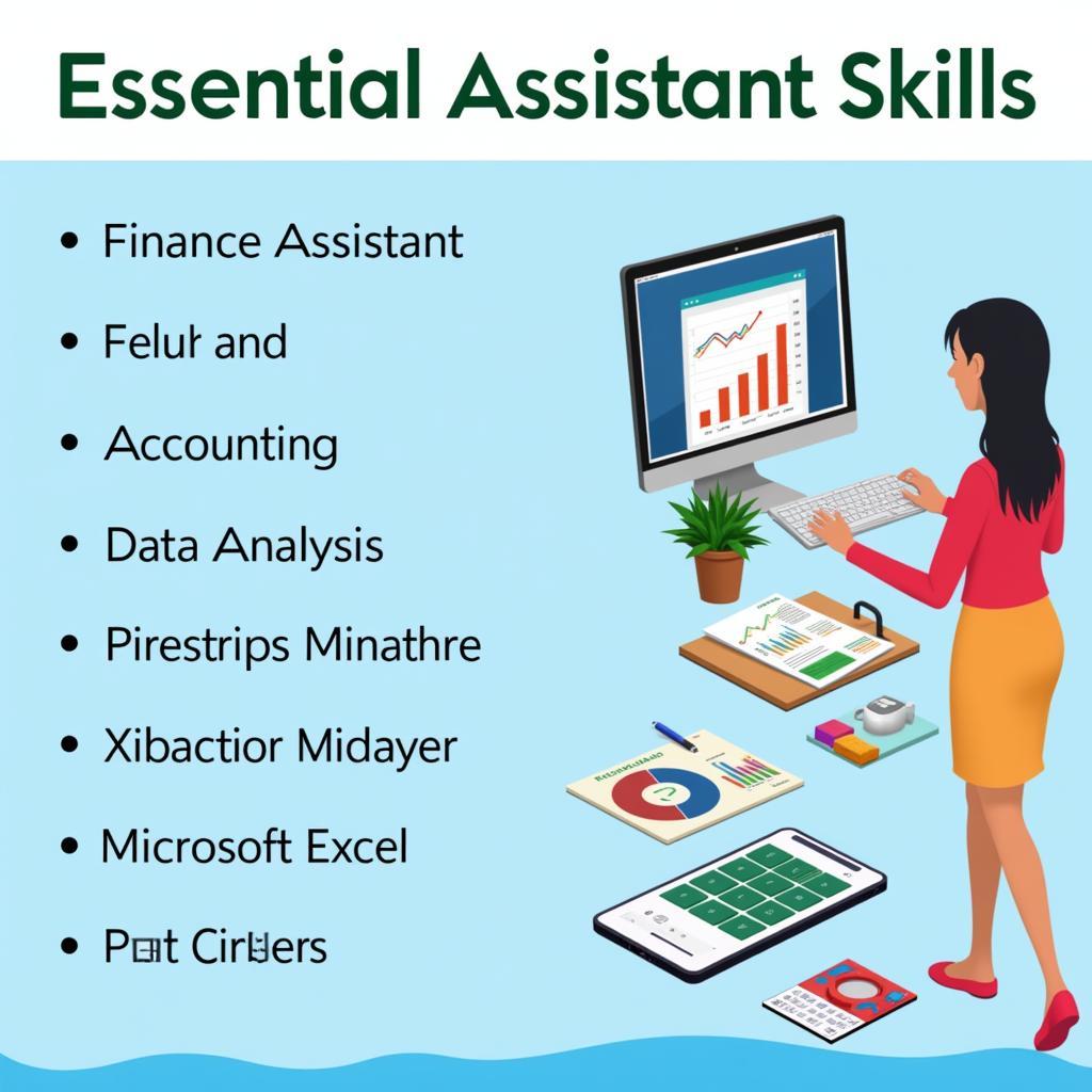 Kỹ năng chuyên môn của Finance Assistant: Kế toán, phân tích dữ liệu, Excel