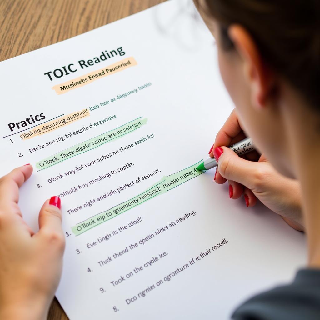 Kỹ năng Đọc TOEIC