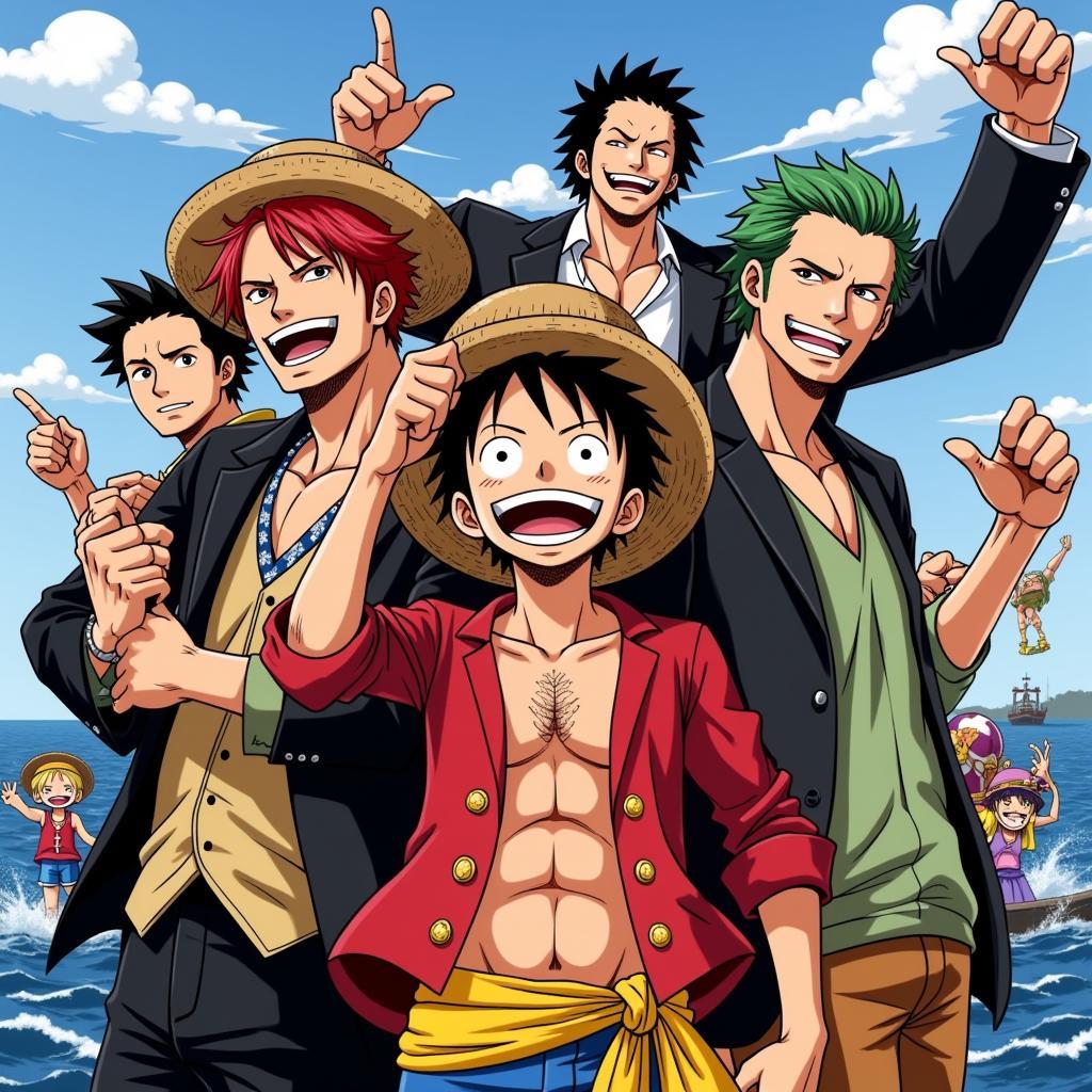 Kỹ năng lãnh đạo trong Vua Hải Tặc - Luffy, Shanks, Râu Trắng