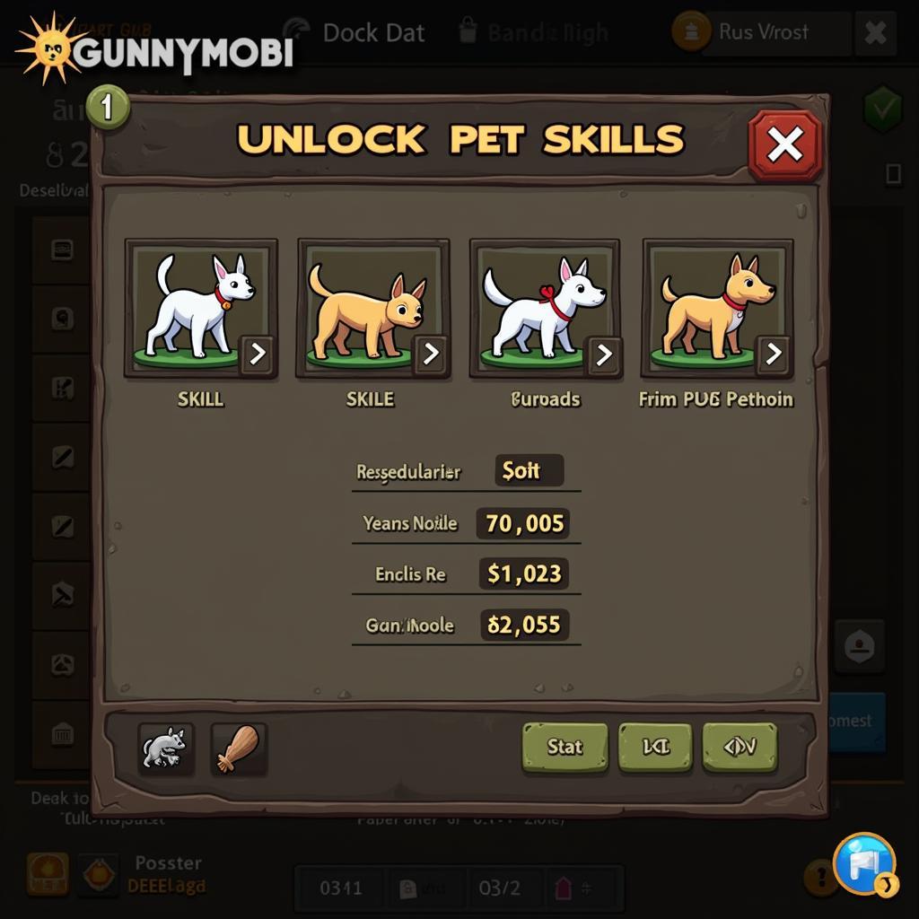 Mở Kỹ Năng Pet Gunny Mobi