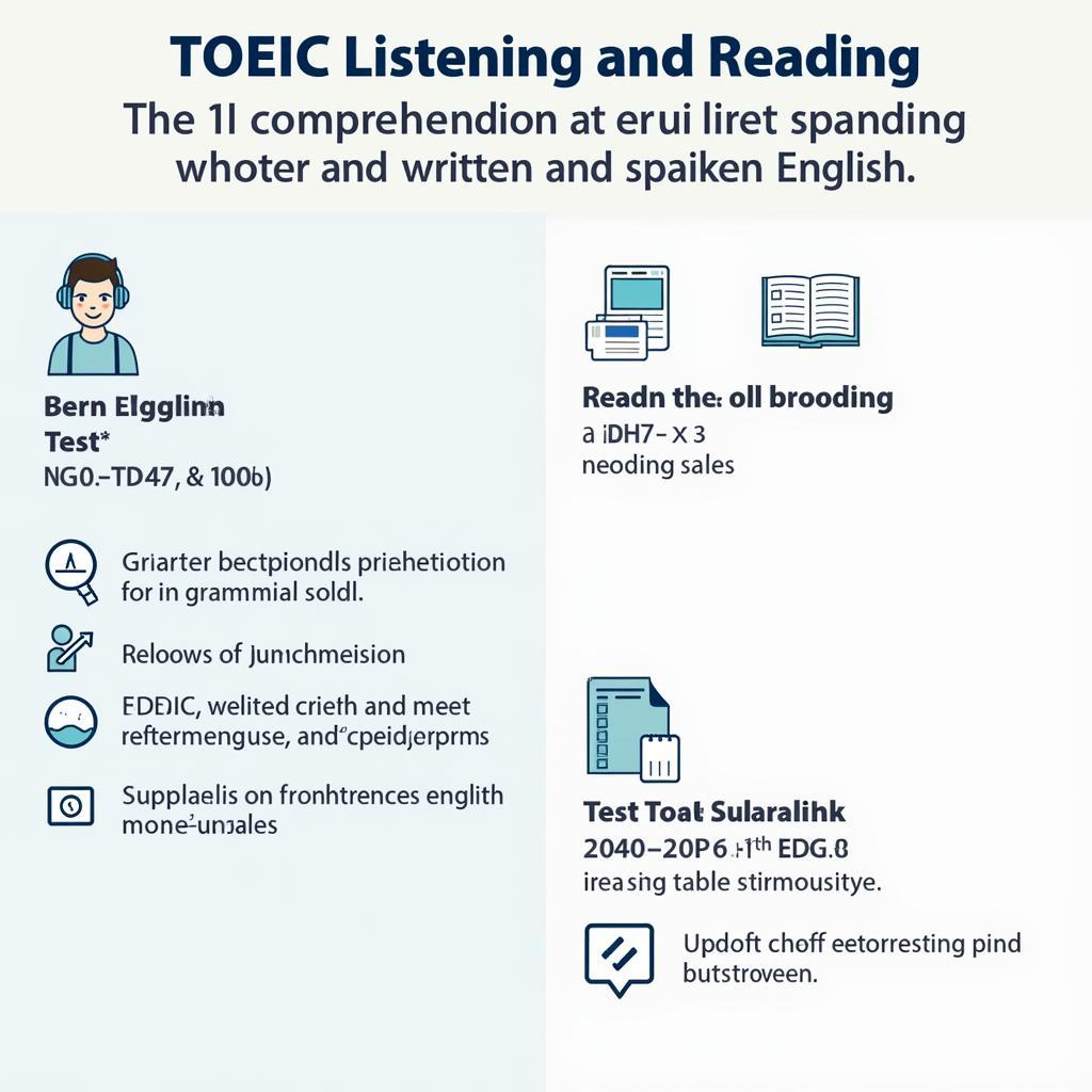 Bài thi TOEIC 2 kỹ năng tập trung vào Listening và Reading