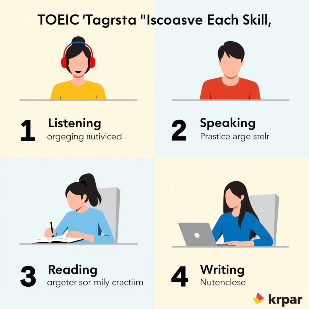 Bí quyết chinh phục TOEIC 4 kỹ năng