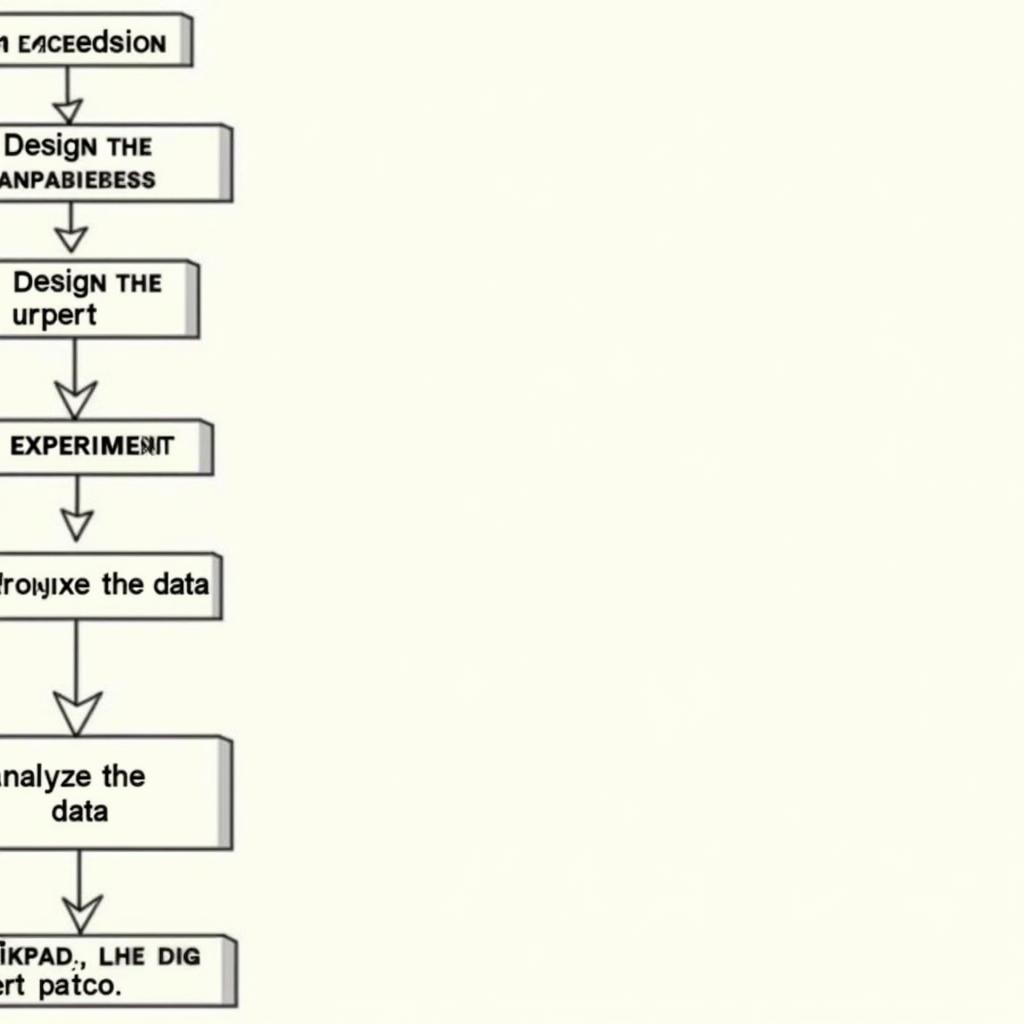 Sơ đồ các bước cơ bản trong quá trình làm thí nghiệm