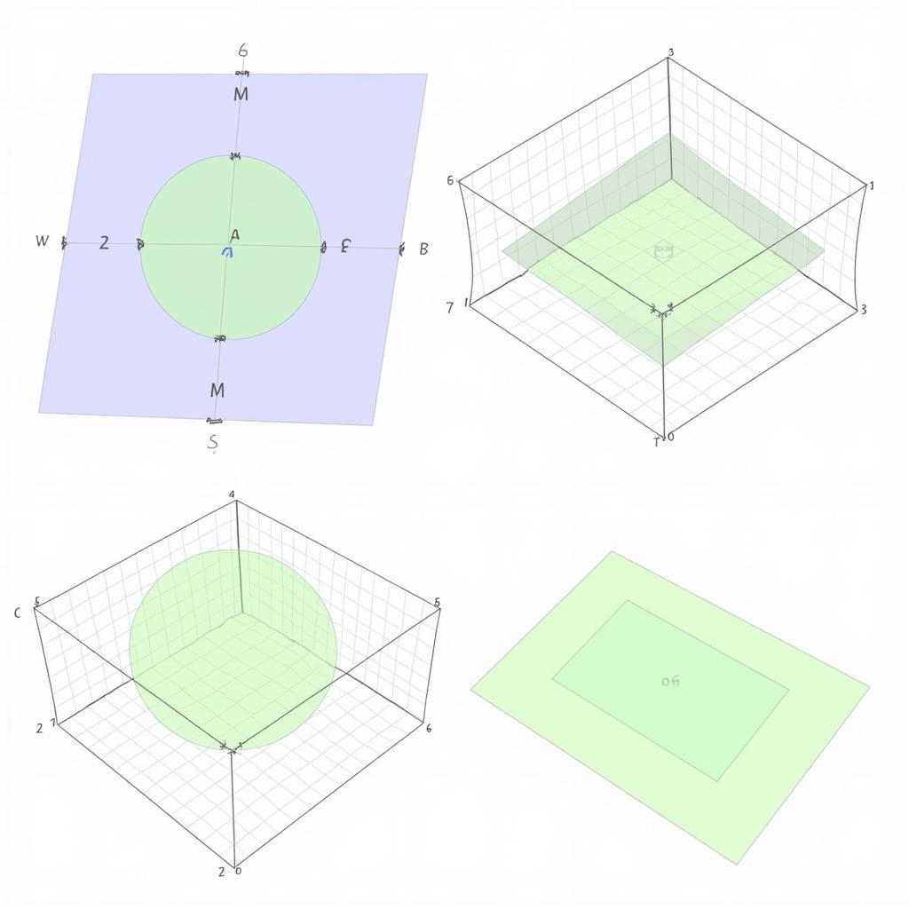 GeoGebra và Hình học không gian: Minh họa việc sử dụng GeoGebra để xây dựng và thao tác với các hình khối 3D, quan sát từ nhiều góc độ, và khám phá các mối quan hệ không gian.